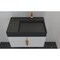 Castello Usa Amazon 30-inch White Right Vanity Set with Black Top and Gold Handles CB-MC-30W-GLD-2056R-BL - alternate 4